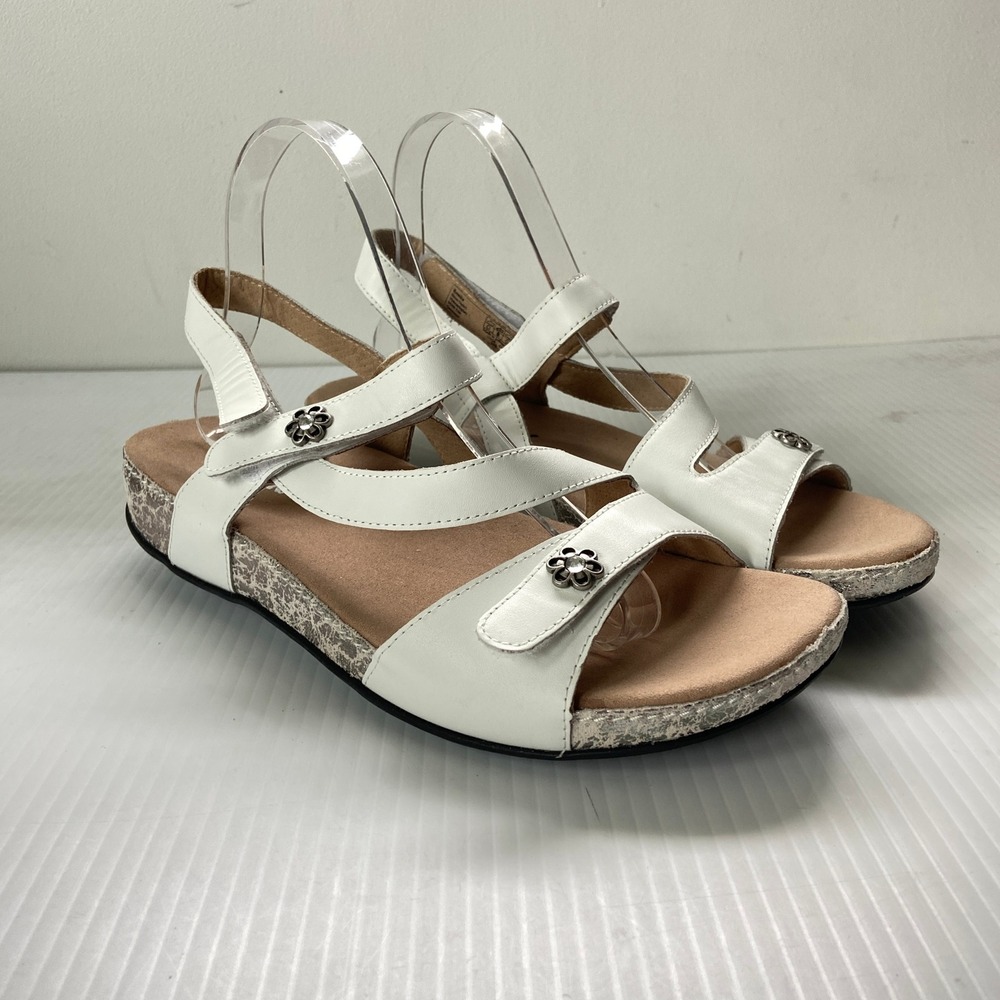 Romika Ridschi 54 White Leather Sandal Womens EU 41 US 10 10.5 NEW